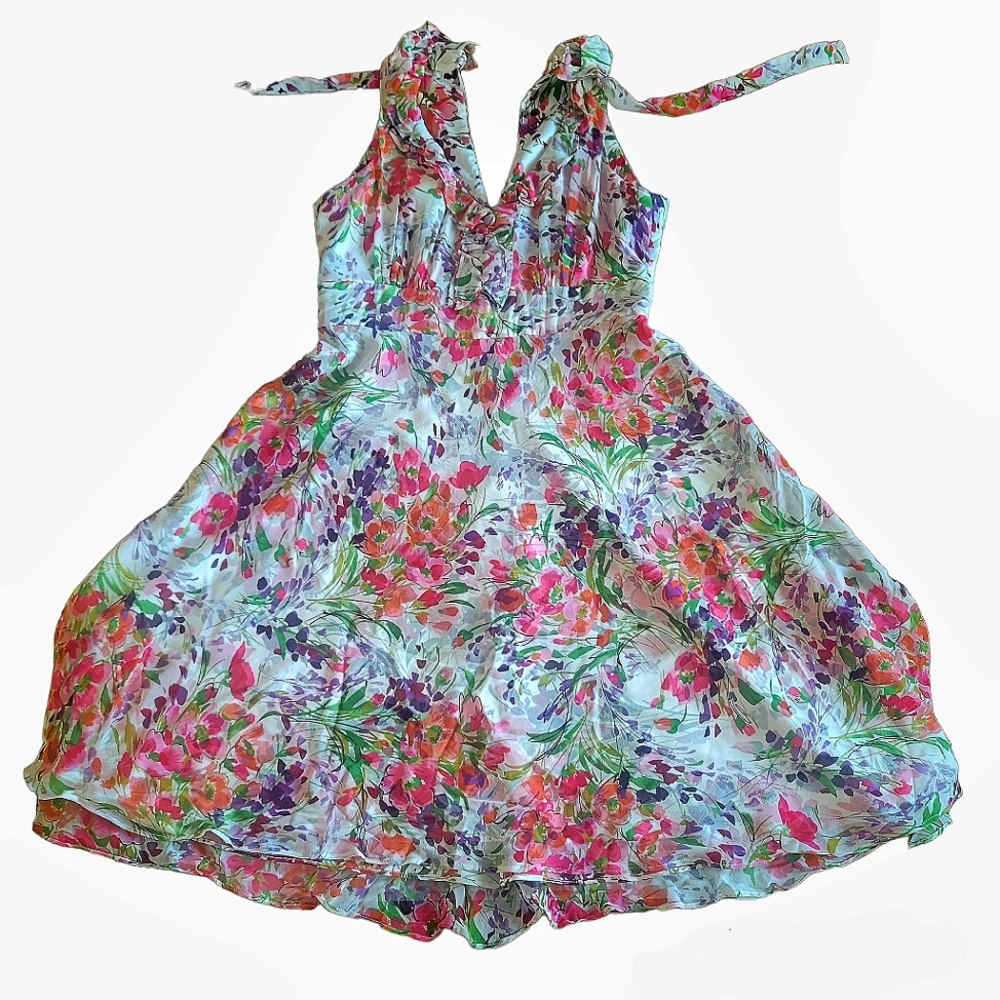 Donna Ricco 100% Silk Size 10 Dress